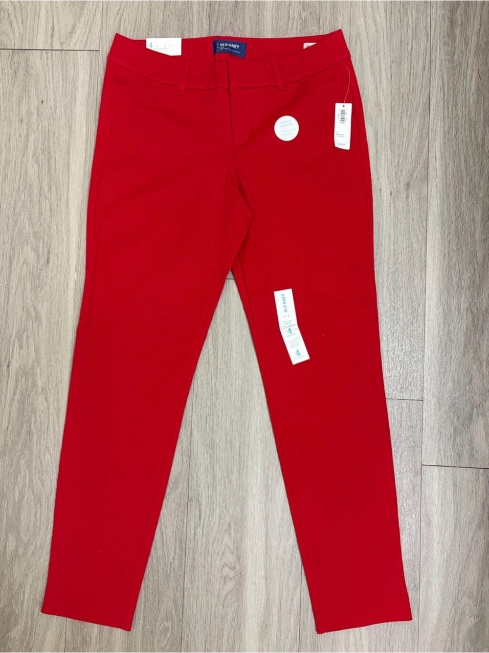 NWT Old Navy High Waisted Red Pixie Pants